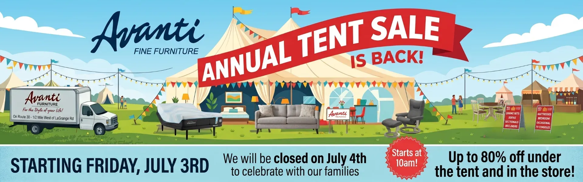 Annual Tent Sale is Back!